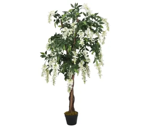 Mākslīgā Vistērija, 560 Lapas, 80 Cm, Zaļa Un Balta Vidaxl