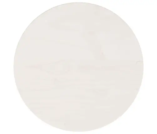 Galda Virsma, Balta, Ø30X3 Cm, Apaļa, Priedes Masīvkoks Vidaxl