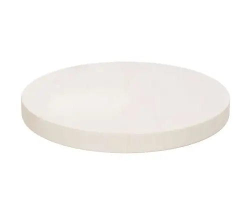 Lauaplaat, Ümmargune, Valge, Ø 40 X 3 cm Männipuit