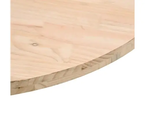 Galda Virsma, Ø80X3 Cm, Apaļa, Priedes Masīvkoks Vidaxl