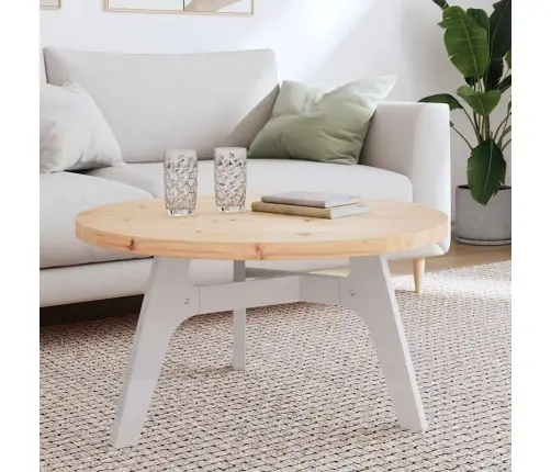 Galda Virsma, Ø80X3 Cm, Apaļa, Priedes Masīvkoks Vidaxl