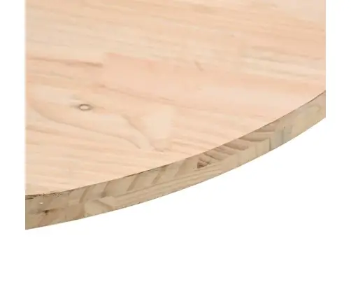 Galda Virsma, Ø90X3 Cm, Apaļa, Priedes Masīvkoks Vidaxl