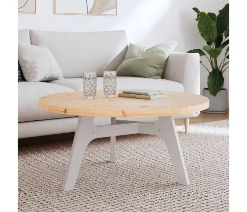 Galda Virsma, Ø90X3 Cm, Apaļa, Priedes Masīvkoks Vidaxl