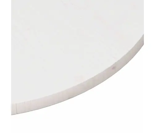 Lauaplaat, Ümmargune, Valge, Ø 90 X 3 cm Männipuit