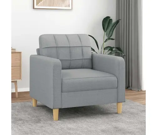 Krėslas, Šviesiai Pilkos Spalvos, 60cm Audinys