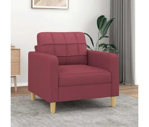 Atpūtas Krēsls, 60 Cm, Vīnsarkans Audums Vidaxl
