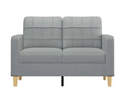 Divvietīgs Dīvāns, Gaiši Pelēks, 120 Cm, Audums Vidaxl