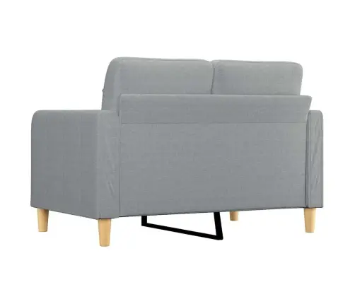 Divvietīgs Dīvāns, Gaiši Pelēks, 120 Cm, Audums Vidaxl