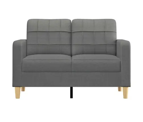 Divvietīgs Dīvāns, Tumši Pelēks Audums, 120 Cm Vidaxl