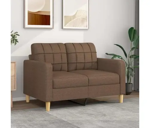 2-Kohaline Diivan, Pruun, 120 cm Kangas