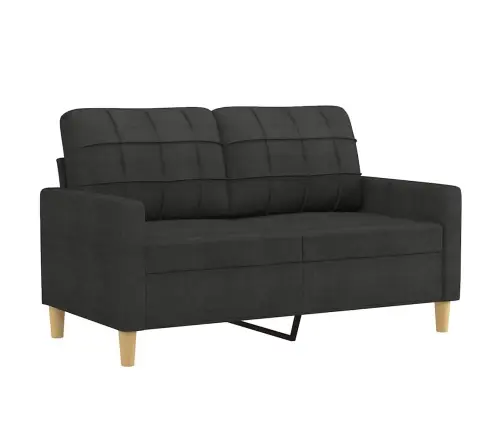 Divvietīgs Dīvāns, Melns Audums, 120 Cm Vidaxl