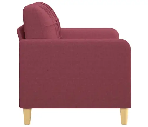 Divvietīgs Dīvāns, Vīnsarkans Audums, 120 Cm Vidaxl