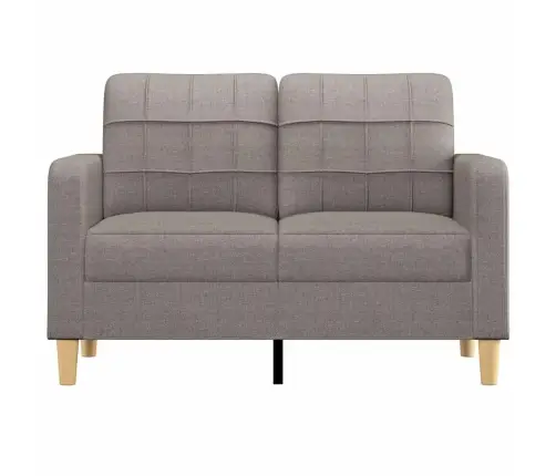 Divvietīgs Dīvāns, Pelēkbrūns Audums, 120 Cm Vidaxl