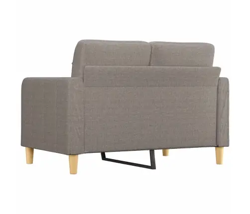 Divvietīgs Dīvāns, Pelēkbrūns Audums, 120 Cm Vidaxl