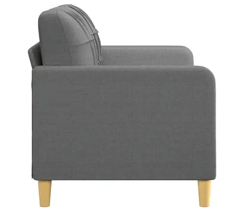 Dvivietė Sofa, Tamsiai Pilkos Spalvos, 140cm Audinys