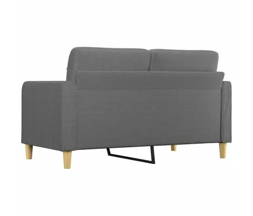 Dvivietė Sofa, Tamsiai Pilkos Spalvos, 140cm Audinys