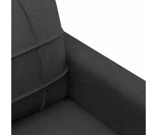 Divvietīgs Dīvāns, Melns Audums, 140 Cm Vidaxl