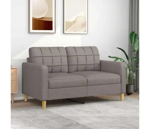 Dvivietė Sofa, Taupe Spalvos, 140cm Audinys
