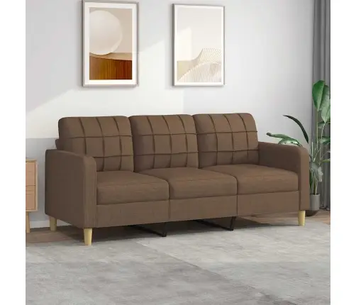 Trīsvietīgs Dīvāns, Brūns Audums, 180 Cm Vidaxl