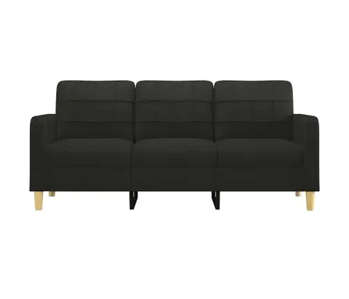 3-Kohaline Diivan, Must 180 Cm Kangas