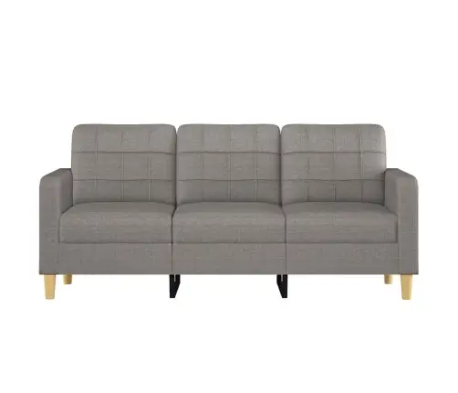 Trīsvietīgs Dīvāns, Pelēkbrūns Audums, 180 Cm Vidaxl