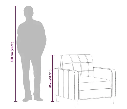 Atpūtas Krēsls, Melns, 60 Cm, Mākslīgā Āda Vidaxl