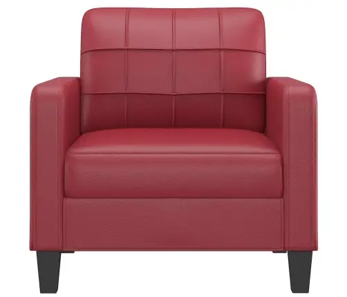 Atpūtas Krēsls, 60 Cm, Vīnsarkana Mākslīgā Āda Vidaxl