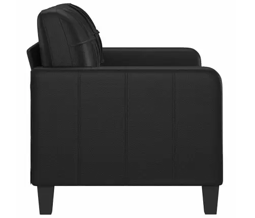 Divvietīgs Dīvāns, Melns, 120 Cm, Mākslīgā Āda Vidaxl