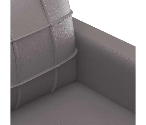 Divvietīgs Dīvāns, Pelēks, 120 Cm, Mākslīgā Āda Vidaxl