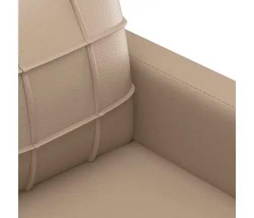 Divvietīgs Dīvāns, Kapučīno Krāsa, 120 Cm, Mākslīgā Āda Vidaxl