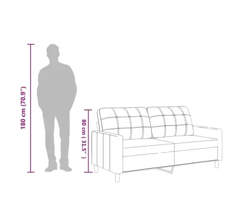 Divvietīgs Dīvāns, Vīnsarkans, 140 Cm, Mākslīgā Āda Vidaxl