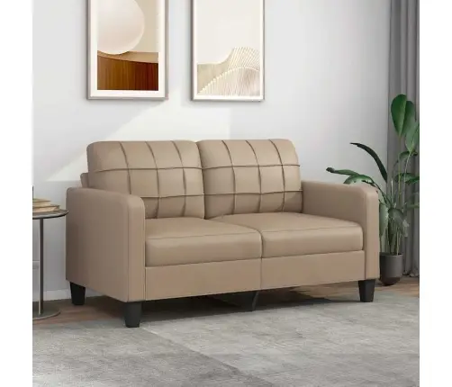 Divvietīgs Dīvāns, Kapučīno Krāsa, 140, Mākslīgā Āda Vidaxl