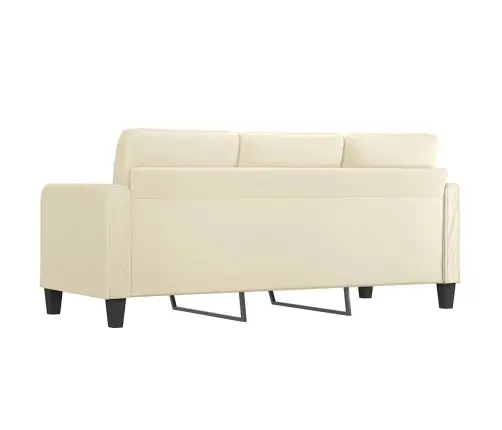 Kolmekohaline Diivan, Kreemjas, 180 cm Kunstnahk