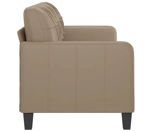 Trīsvietīgs Dīvāns, Kapučīno Krāsa, 180 Cm, Mākslīgā Āda Vidaxl