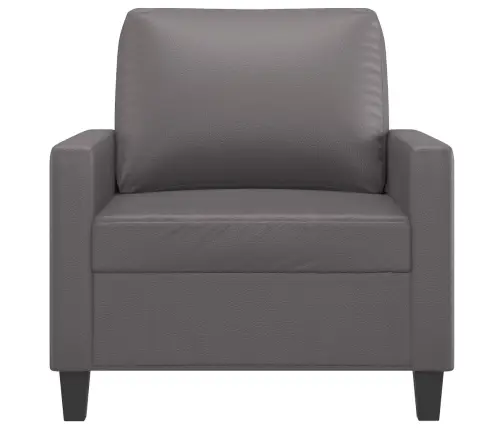 Atpūtas Krēsls, Pelēks, 60 Cm, Mākslīgā Āda Vidaxl