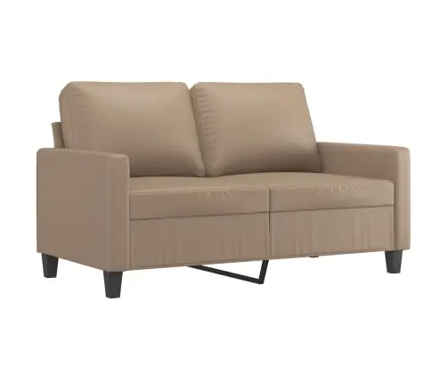 Divvietīgs Dīvāns, Kapučīno Krāsa, 120 Cm, Mākslīgā Āda Vidaxl