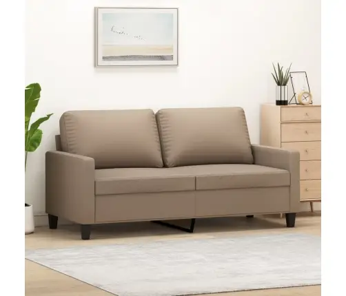 Divvietīgs Dīvāns, Kapučīno Krāsa, 140, Mākslīgā Āda Vidaxl