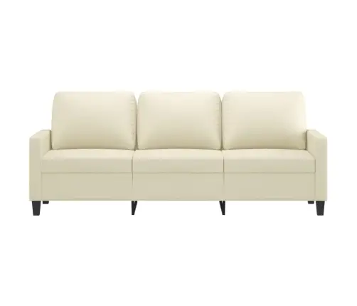 Kolmekohaline Diivan, Kreemjas, 180 cm Kunstnahk