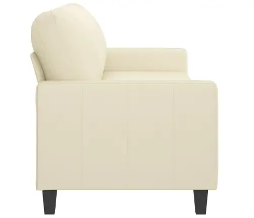 Kolmekohaline Diivan, Kreemjas, 180 cm Kunstnahk