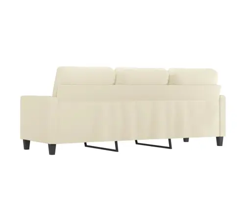 Kolmekohaline Diivan, Kreemjas, 180 cm Kunstnahk