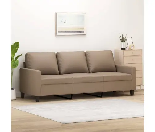 Kolmekohaline Diivan, Cappuccino, 180 cm Kunstnahk