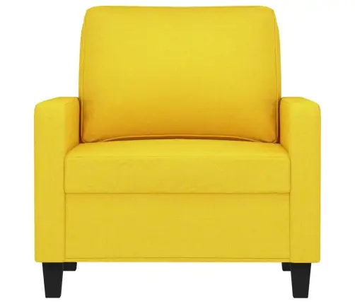 Atpūtas Krēsls, 60 Cm, Gaiši Dzeltens Audums Vidaxl