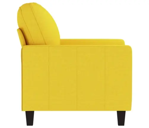 Atpūtas Krēsls, 60 Cm, Gaiši Dzeltens Audums Vidaxl