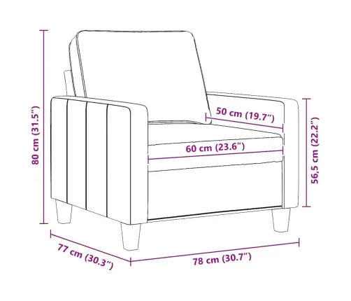 Atpūtas Krēsls, 60 Cm, Vīnsarkans Audums Vidaxl