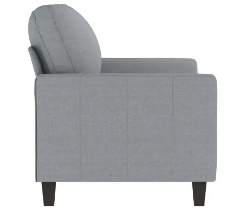 Divvietīgs Dīvāns, Gaiši Pelēks, 120 Cm, Audums Vidaxl