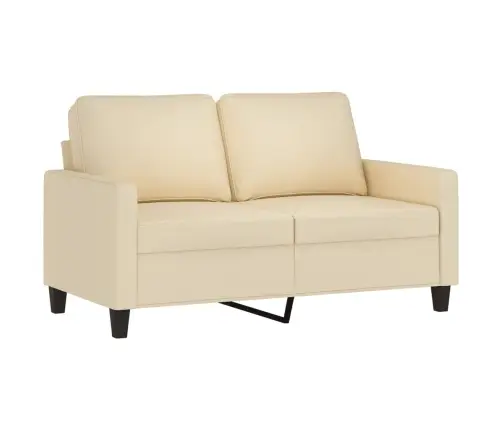 Divvietīgs Dīvāns, Krēmkrāsas Audums, 120 Cm Vidaxl
