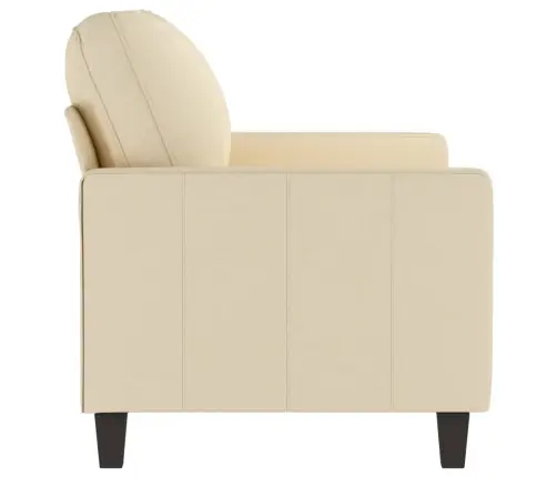 Divvietīgs Dīvāns, Krēmkrāsas Audums, 120 Cm Vidaxl