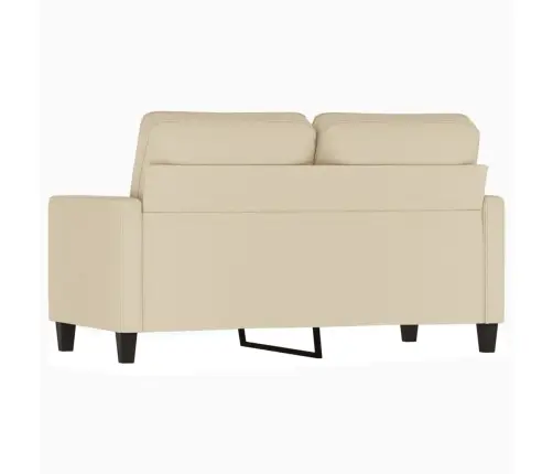 Divvietīgs Dīvāns, Krēmkrāsas Audums, 120 Cm Vidaxl
