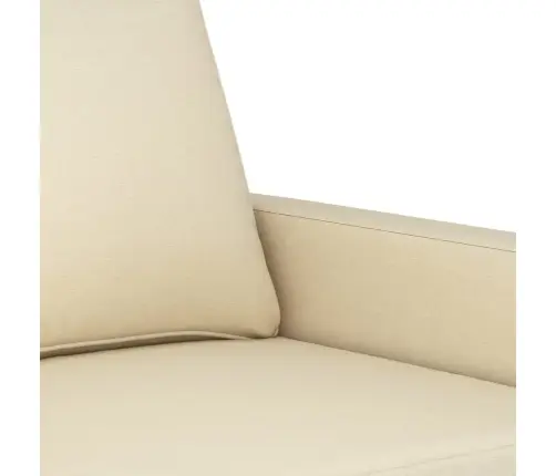 Divvietīgs Dīvāns, Krēmkrāsas Audums, 120 Cm Vidaxl