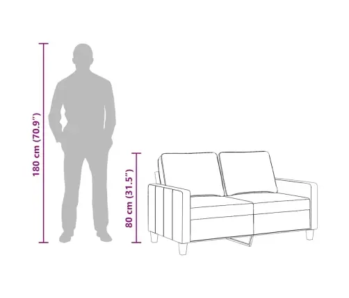 Divvietīgs Dīvāns, Brūns Audums, 120 Cm Vidaxl